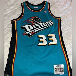 DETROIT PISTONS GRANT HILL 98’-99’ HARDWOOD CLASSICS MITCHELL & NESS JERSEY
